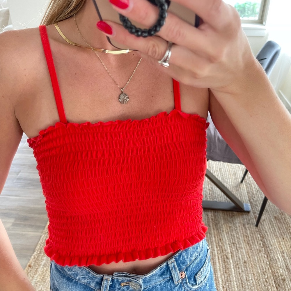 Ruched Crop Tanktop from Target